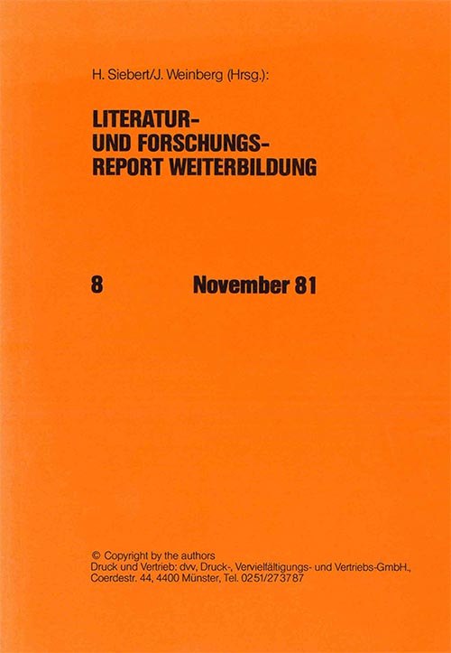 v20 Literatur Report 8 1981 Titel